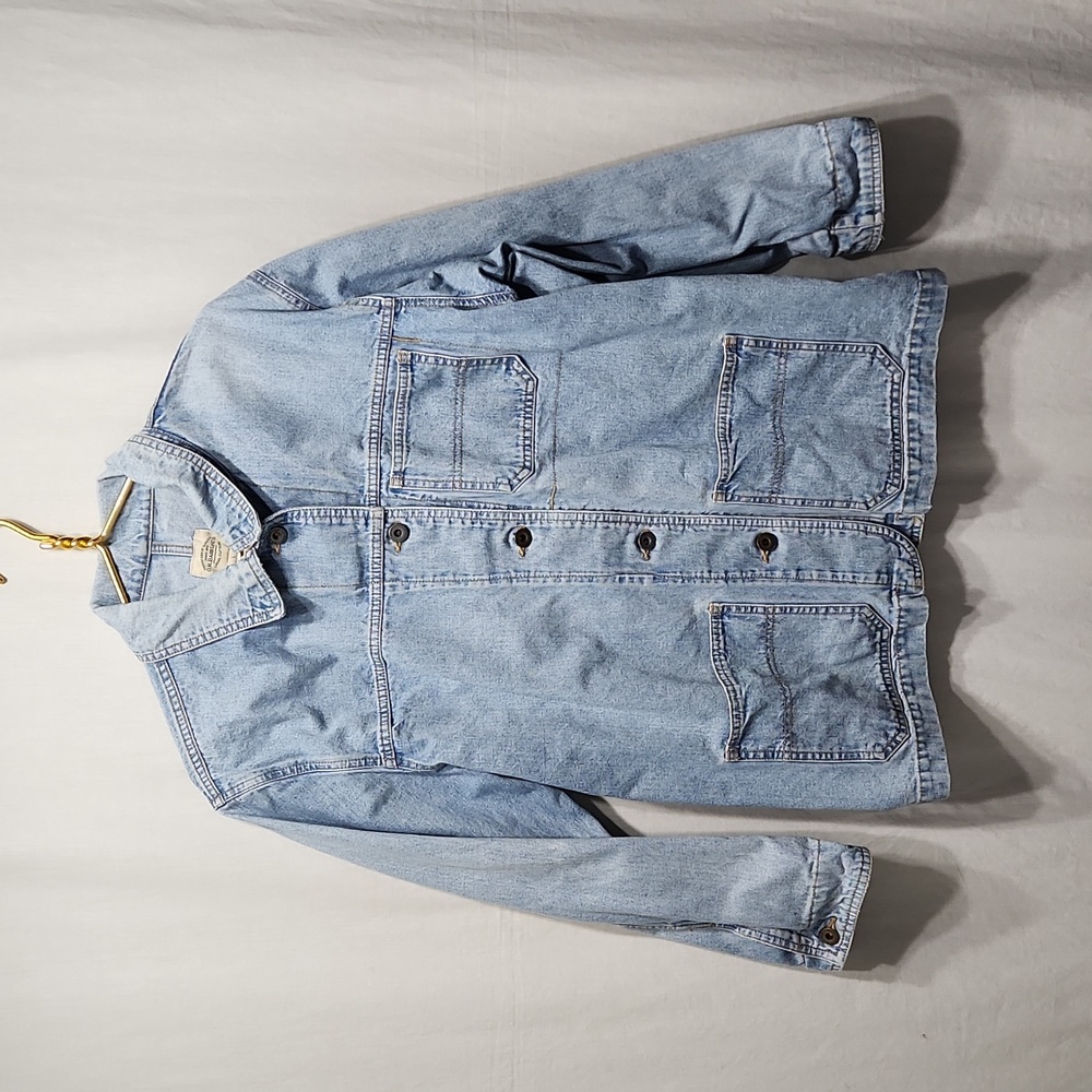 Denim Button Front Jacket